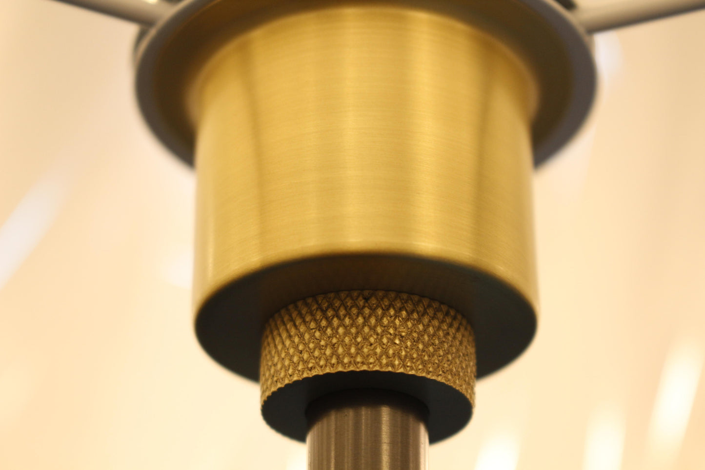 Linear Muse Table Lamp | Solid H65 Brass & Matte Black | LumiBrassWorks